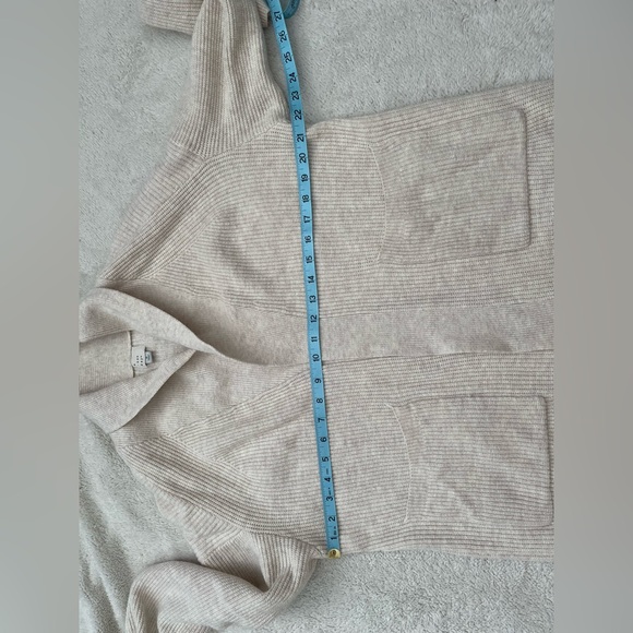 a new day Cream Ribbed Cardigan Size M Excellent Shape - Picture 6 of 7
